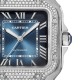 Cartier Santos de Cartier watch, medium model, mechanical movement with automatic winding W4SA0006