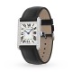 Cartier Tank Must watch, large model, quartz movement. Steel case, bezel set with 42 brilliant-cut diamonds W4TA0017