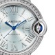 Cartier Ballon Bleu de Cartier watch 33 mm, automatic movement, steel, diamonds W4BB0028