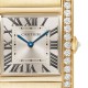 Cartier Tank Française Watch Medium Model, Quartz Movement, Yellow Gold, Diamonds WJTA0040