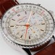 Breitling Navitimer B01 Chronograph 41mm Mens Watch Silver AB0139211G1P1