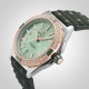 Breitling Super Chronomat Automatic 38 Green Stainless Steel & 18ct Rose Gold Rubber Strap U17356531L1S1