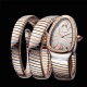 Bvlgari Serpenti Tubogas 35mm White Dial Bicolour Bracelet Ladies Watch 103149