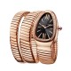 Bvlgari Serpenti Tubogas 35mm Black Dial 18k Rose Gold Bracelet Ladies Watch 101814