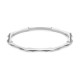 Gucci 18k White Gold Link to Love Studded Bangle YBA662253002017