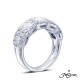 JB Star Platinum 2.50cttw Cushion Cut 5 Stone Halo Diamond Band -Ring Size 6.5 2264/001