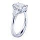 JB Star Platinum 4.73cttw Oval Cut Engagement Ring -Ring Size 6.5 5186/009