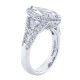 JB Star Platinum 3.29cttw Marquise Cut Halo Engagement Ring -Ring Size 6.5 7140/027