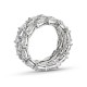 Mayors Platinum 6.48cttw 3 Row Pear Cut Diamond Eternity Band 9900PLT