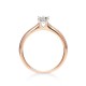 Mayors 18ct Rose Gold Oval Cut Diamond Engagement Ring