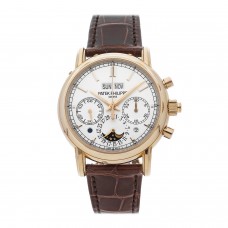 Pre-Owned Patek Philippe Grand Complications Split-Seconds Chronograph Perpetual Calendar 5204R-001